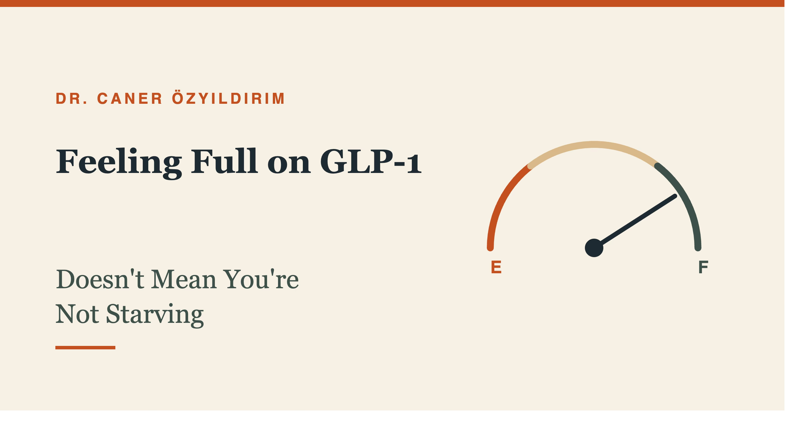 GLP-1 Kullanırken Tok Hissetmeniz, Aç Olduğunuz Gerçeğini Değiştirmiyor