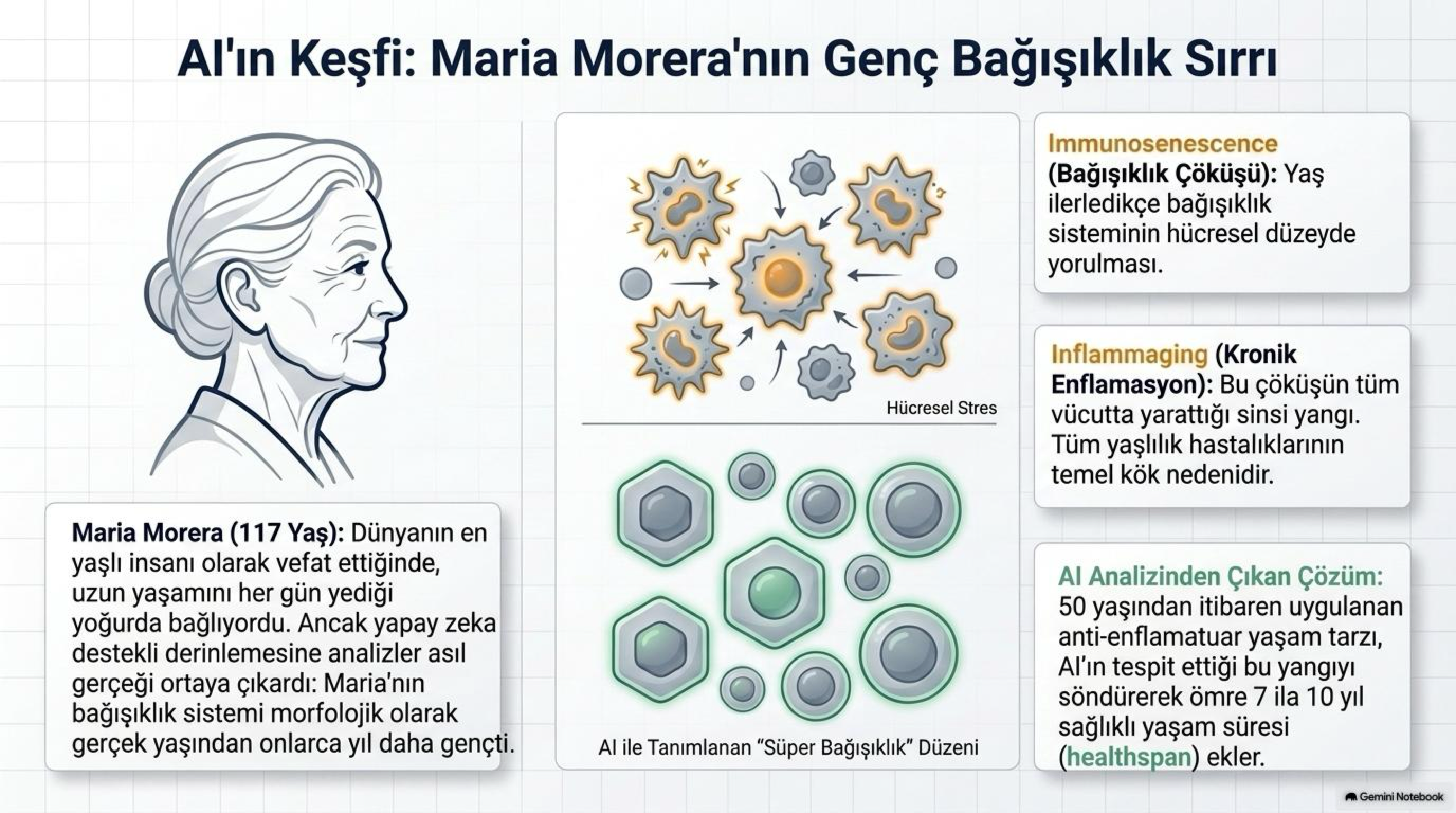 AI'ın Keşfi: Maria Morera'nın (117 Yaş) Genç Bağışıklık Sırrı